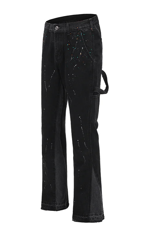 Reconstructed Splatter Denim Jacket