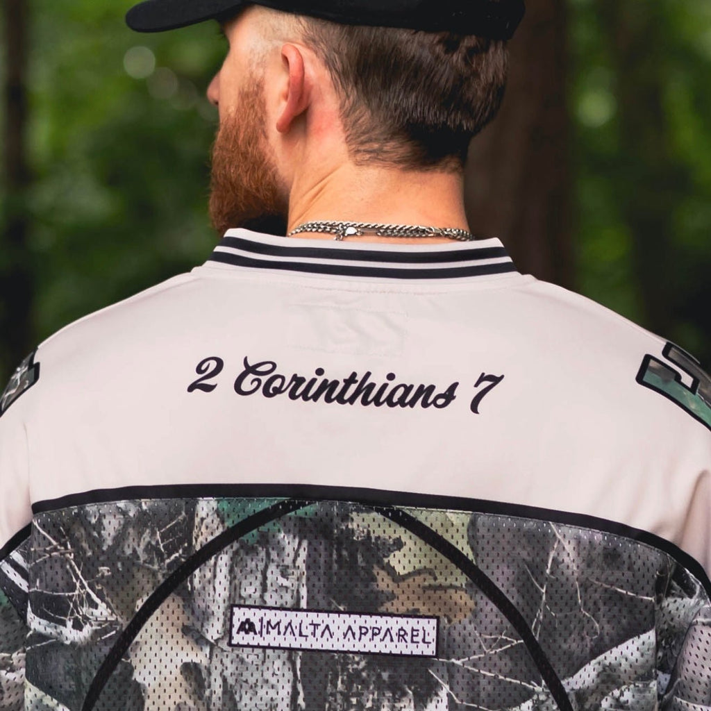 CONSECRATED Jersey - Cream/Woodland Camo (Oversized Fit)