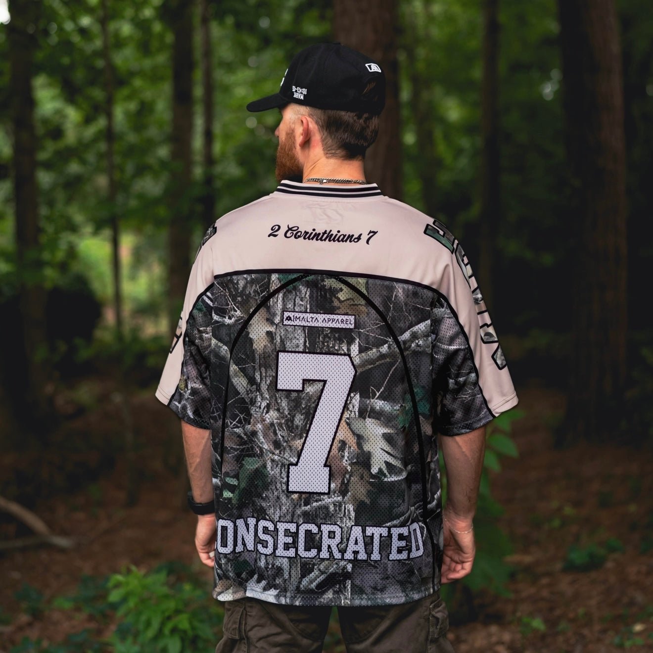 CONSECRATED Jersey - Cream/Woodland Camo (Oversized Fit)