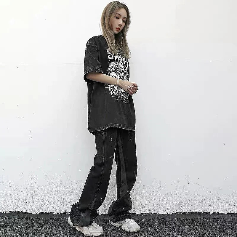 Reconstructed Splatter Denim Jacket