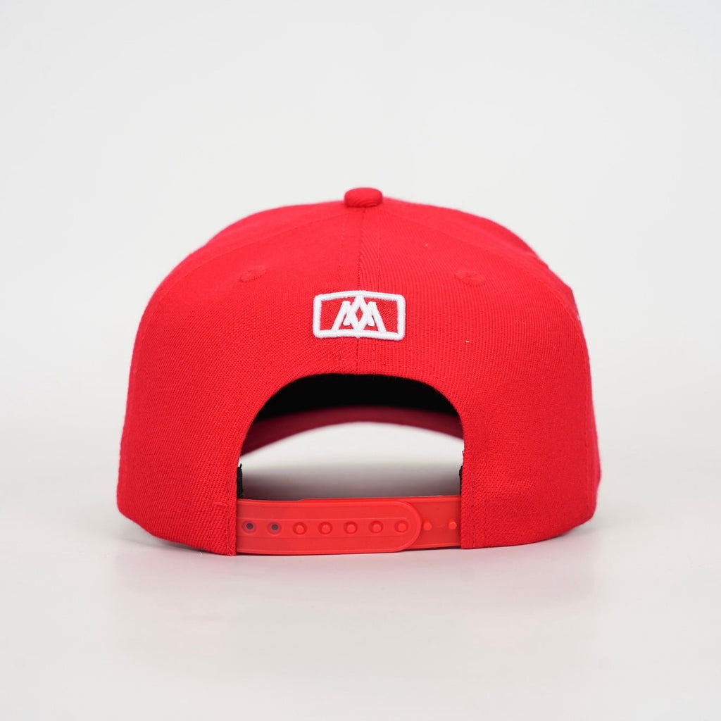 7 Premium Wool Blend SnapBack - Red/White