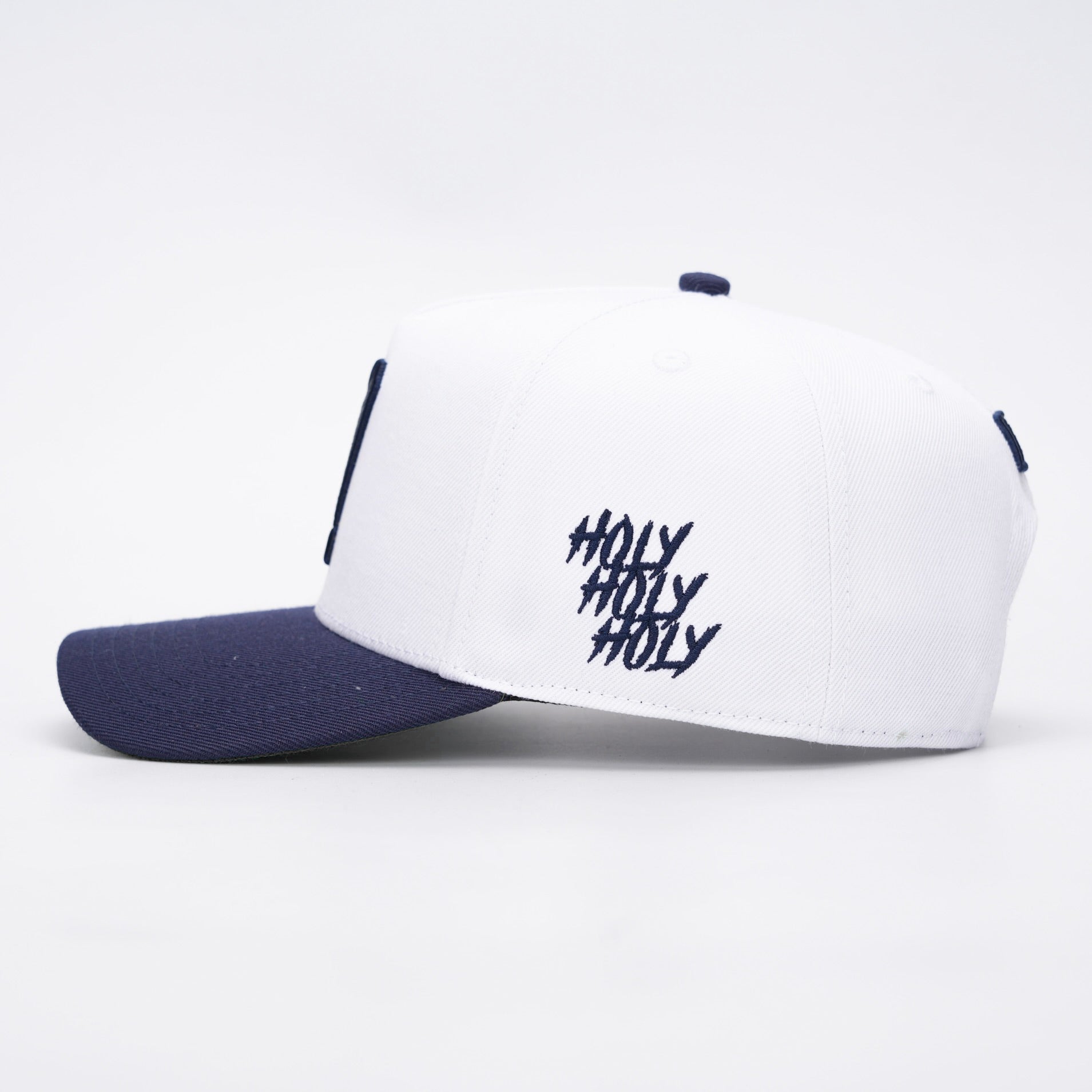 7 Premium Wool Blend SnapBack - White/Navy