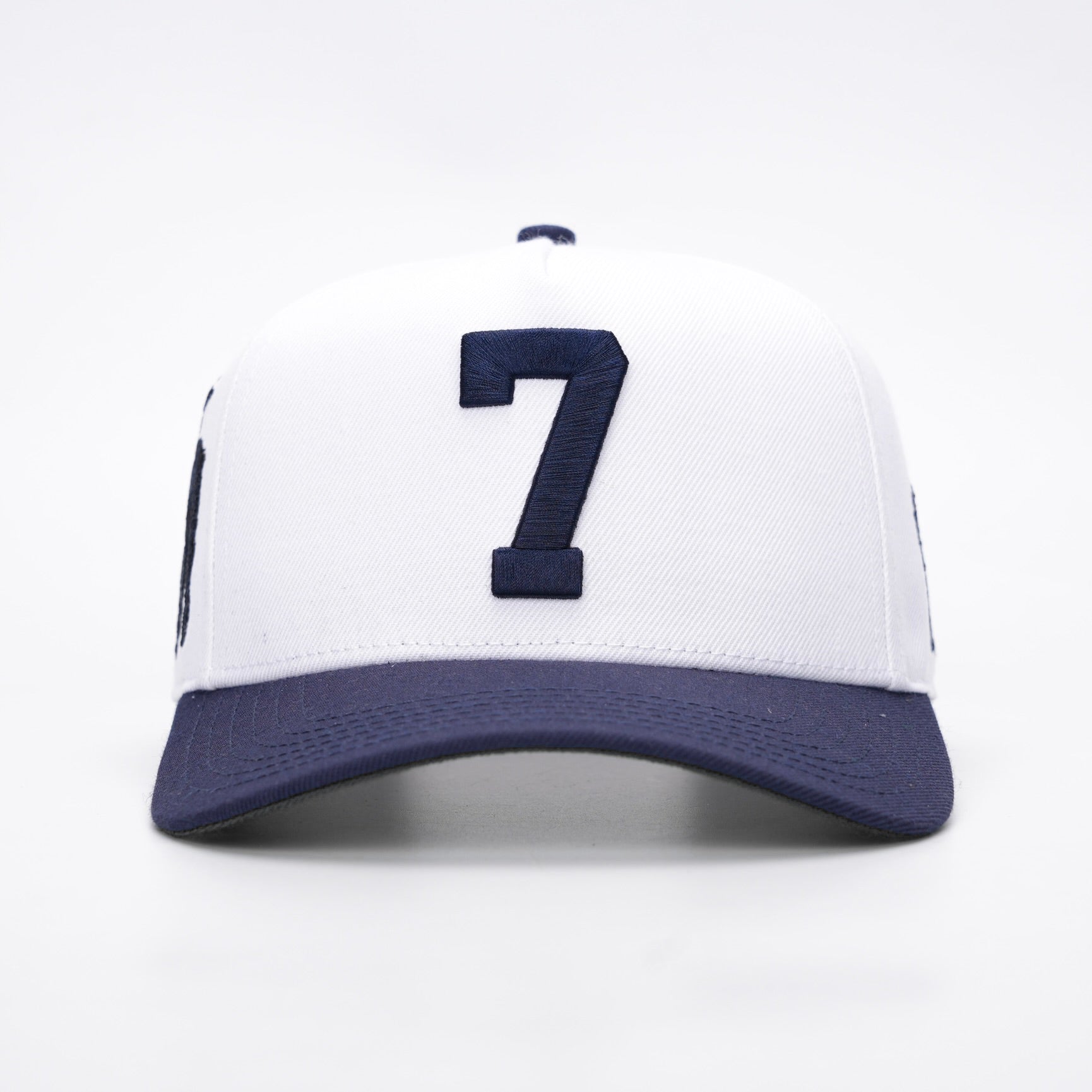 7 Premium Wool Blend SnapBack - White/Navy