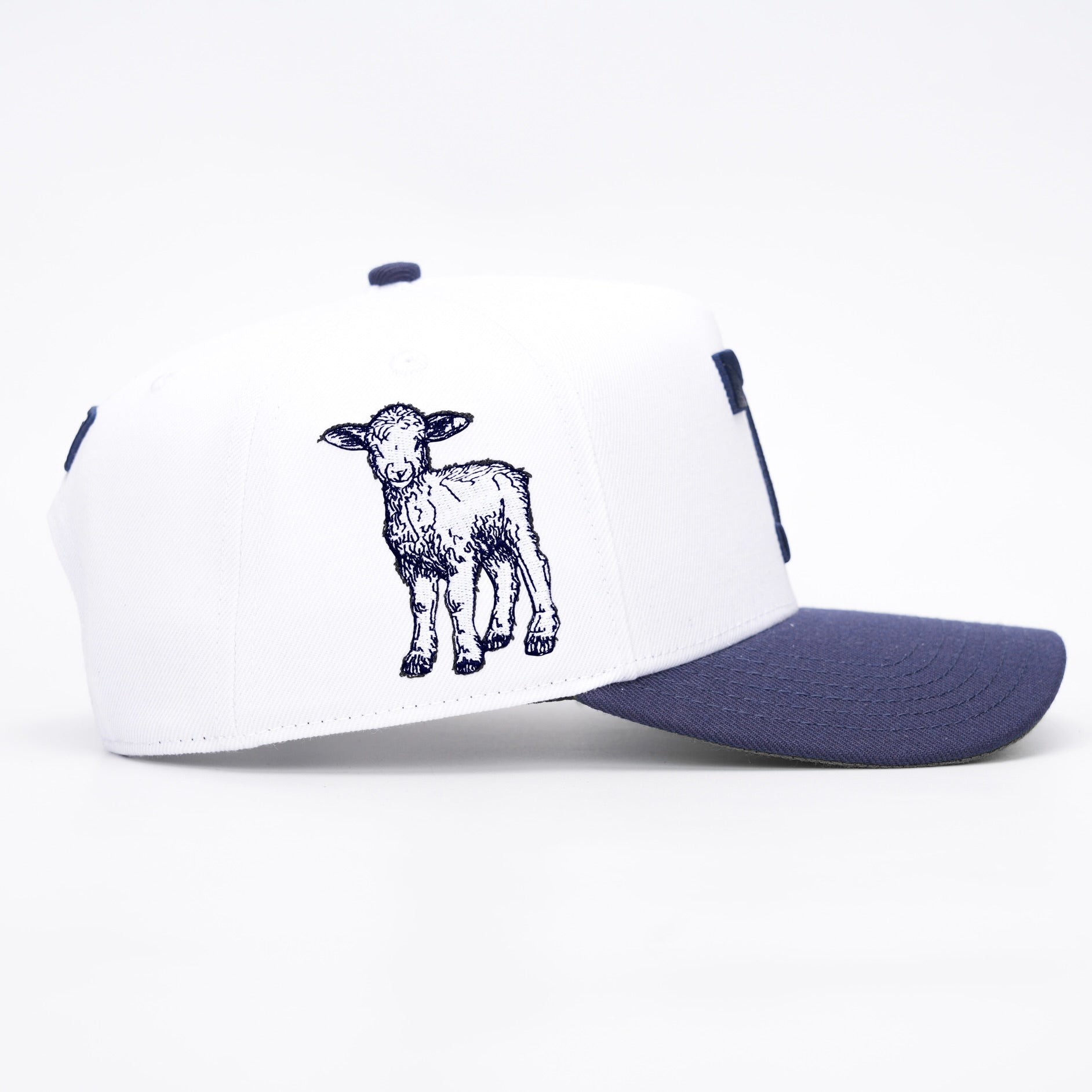 7 Premium Wool Blend SnapBack - White/Navy