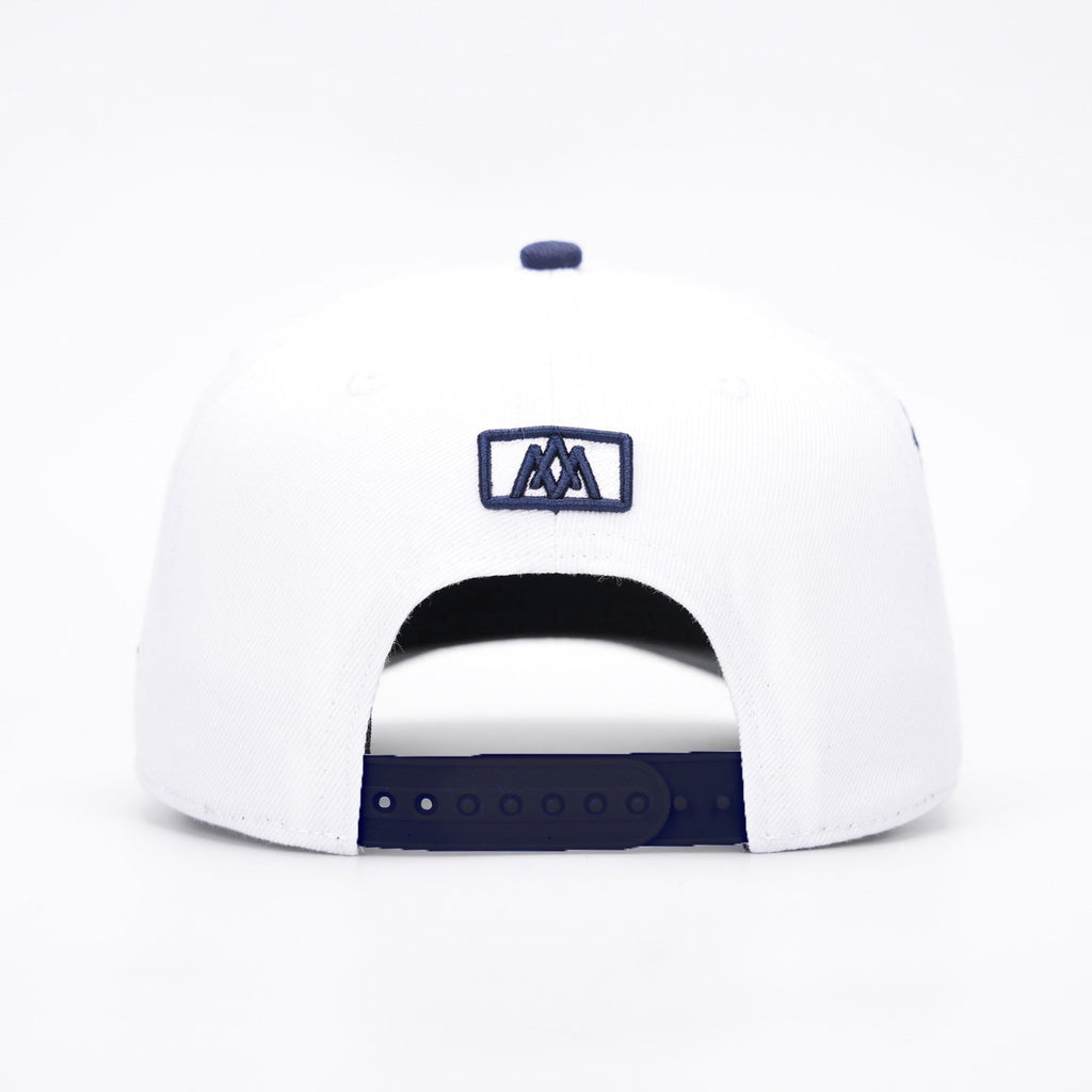 7 Premium Wool Blend SnapBack - White/Navy