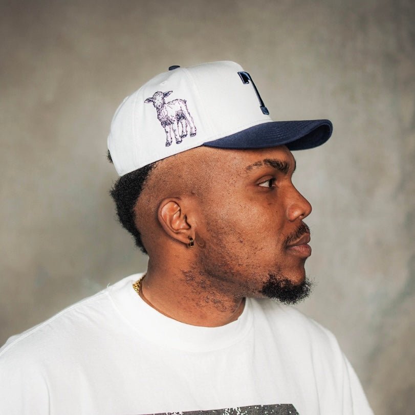 7 Premium Wool Blend SnapBack - White/Navy