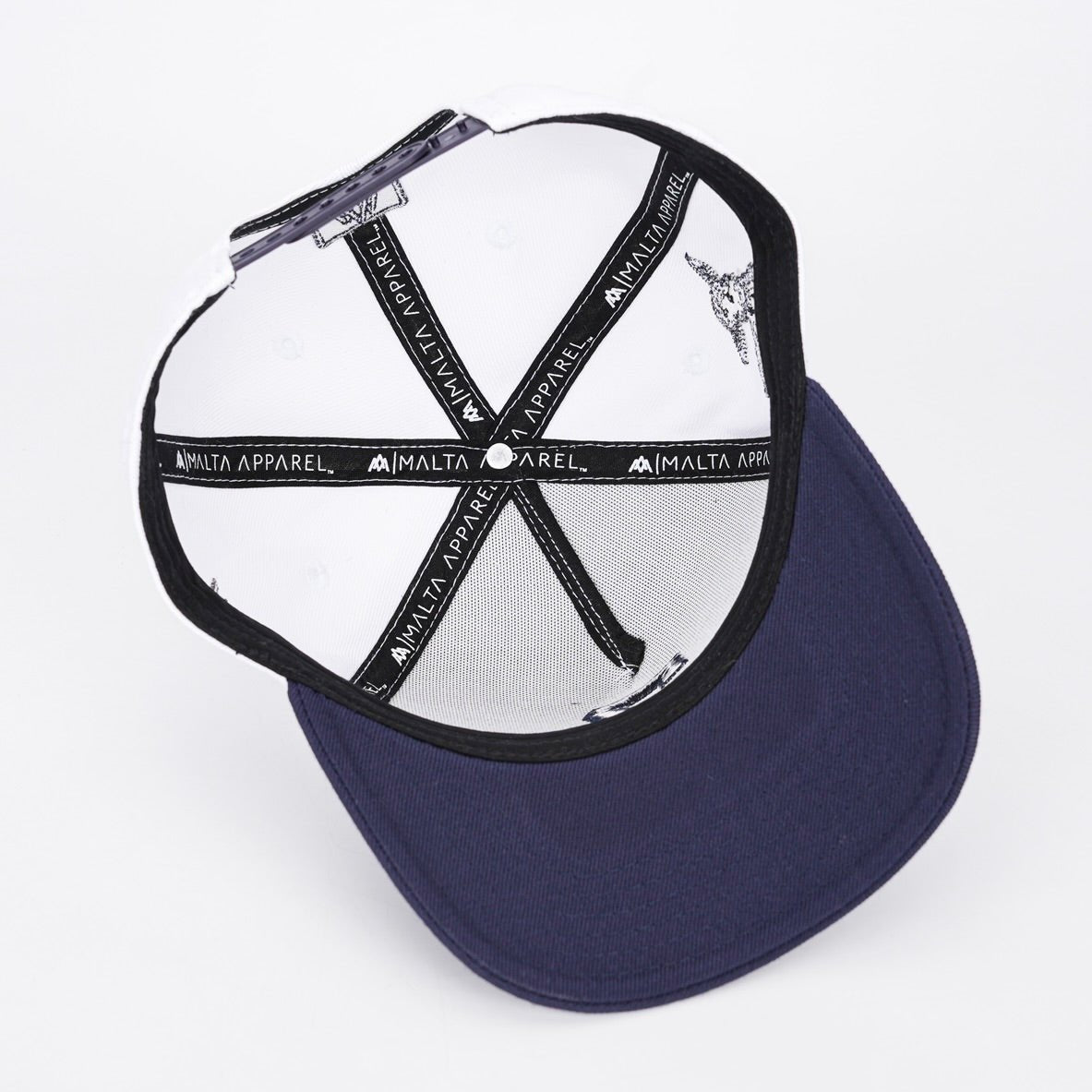7 Premium Wool Blend SnapBack - White/Navy