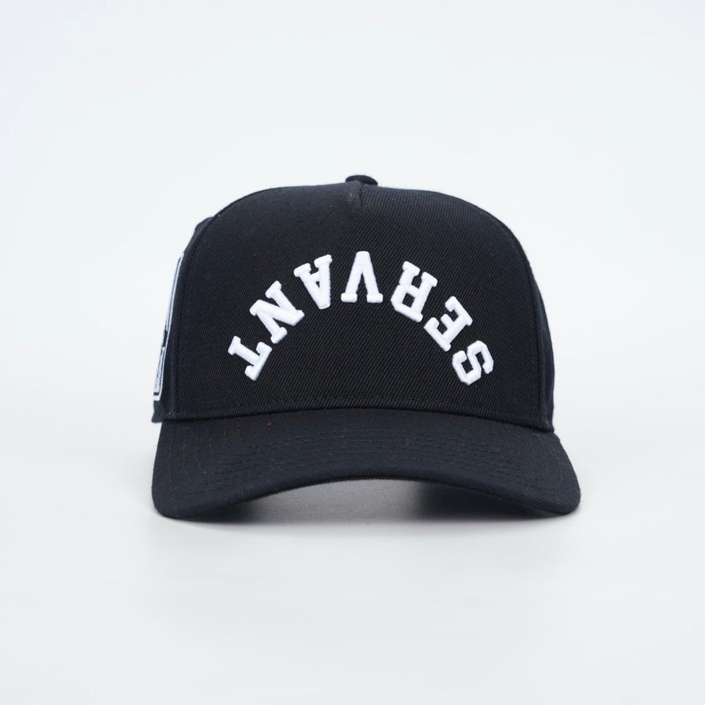 SERVANT Premium Wool Blend SnapBack - Black/White