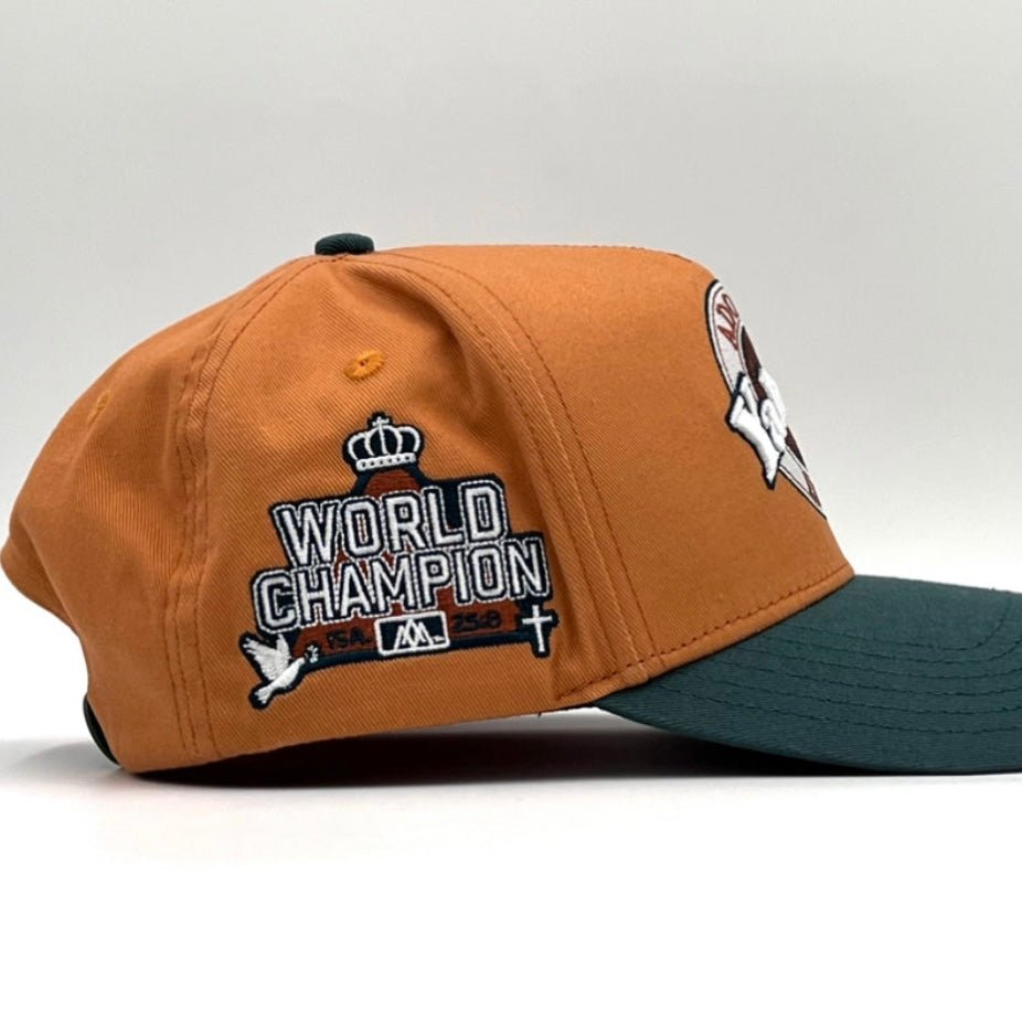 Yahweh Premium Cotton SnapBack - Copper/Teal