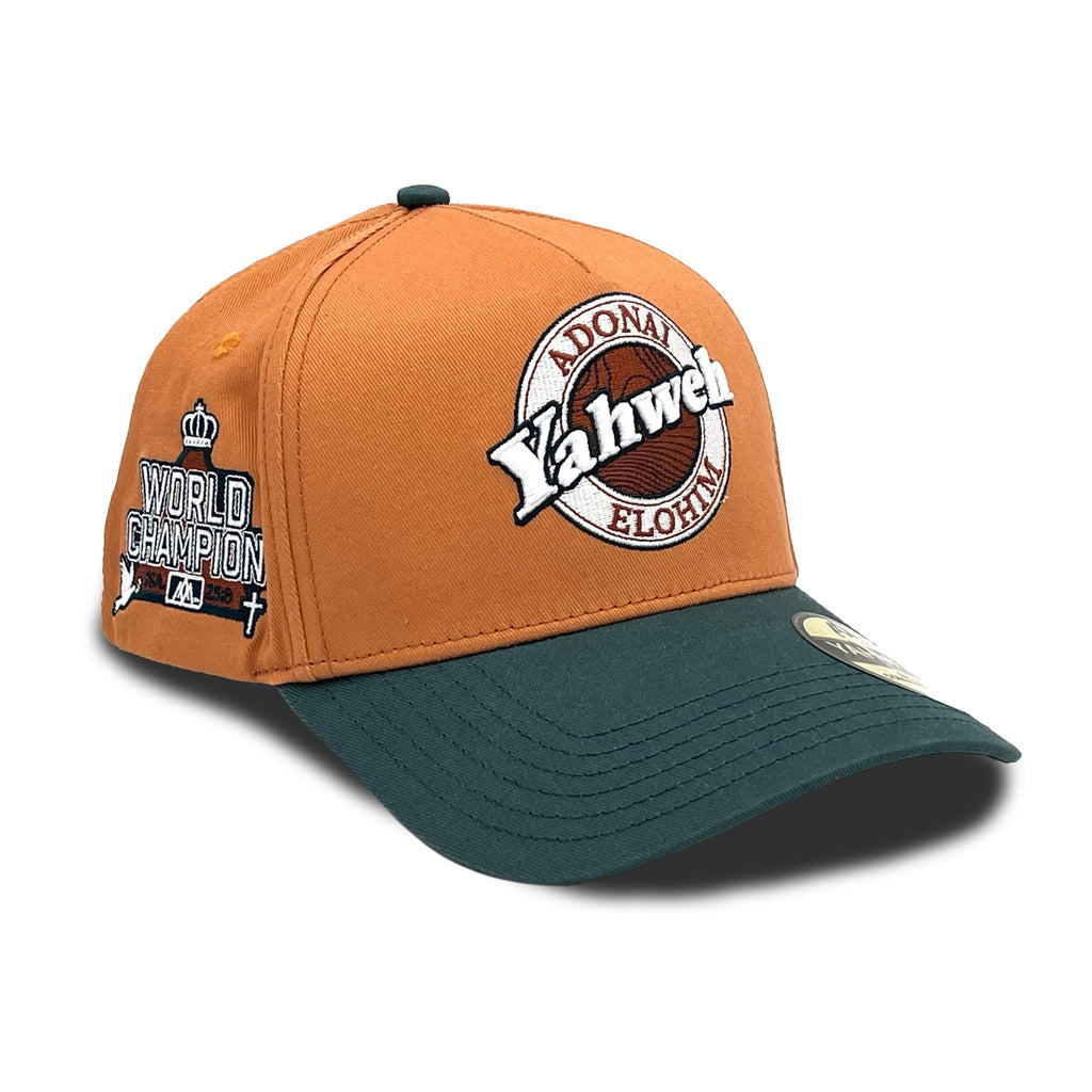 Yahweh Premium Cotton SnapBack - Copper/Teal