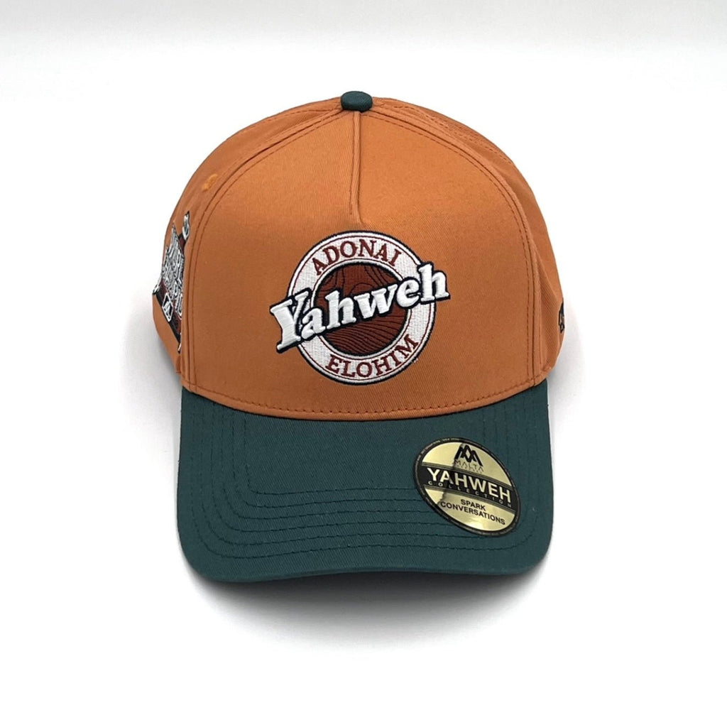 Yahweh Premium Cotton SnapBack - Copper/Teal