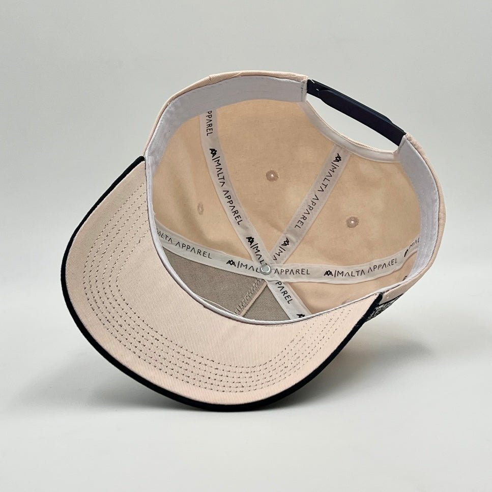 YHWH Structured SnapBack - Cream/Baby Blue